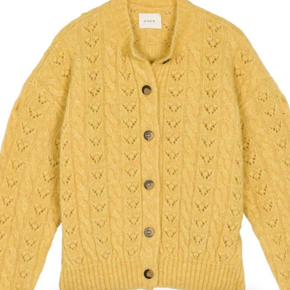 Doen Adler Cardigan Goldfinch size M